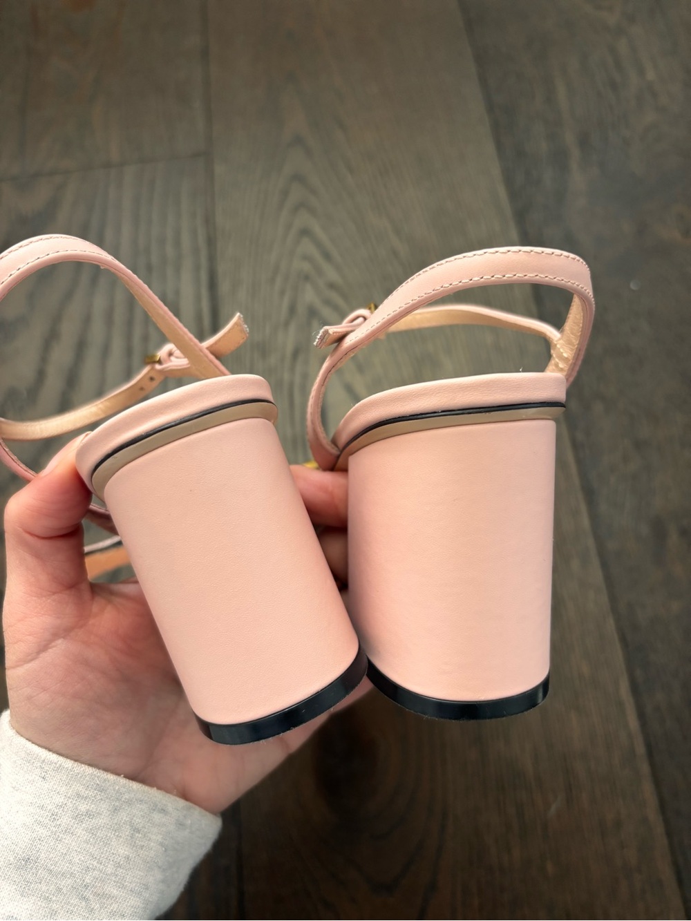 Gucci GG Marmont Block Heel (3” or 75mm) in Perfect Pink - Picture 7 of 7